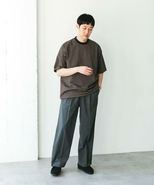 URBAN RESEARCH DOORS / アーバンリサーチ ドアーズ Tシャツ | プレーティングマルチボーダーTシャツ | 詳細11