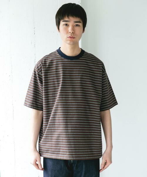 URBAN RESEARCH DOORS / アーバンリサーチ ドアーズ Tシャツ | プレーティングマルチボーダーTシャツ | 詳細12