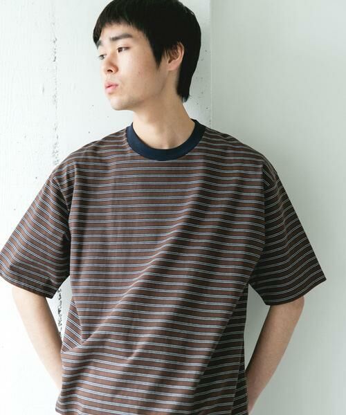 URBAN RESEARCH DOORS / アーバンリサーチ ドアーズ Tシャツ | プレーティングマルチボーダーTシャツ | 詳細2