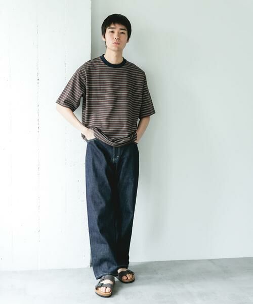 URBAN RESEARCH DOORS / アーバンリサーチ ドアーズ Tシャツ | プレーティングマルチボーダーTシャツ | 詳細4