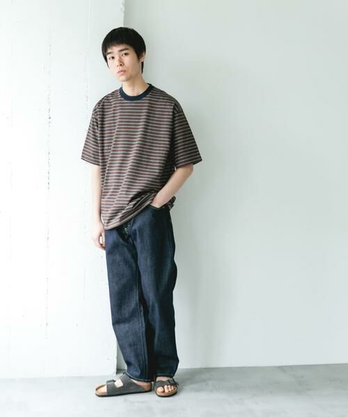 URBAN RESEARCH DOORS / アーバンリサーチ ドアーズ Tシャツ | プレーティングマルチボーダーTシャツ | 詳細5