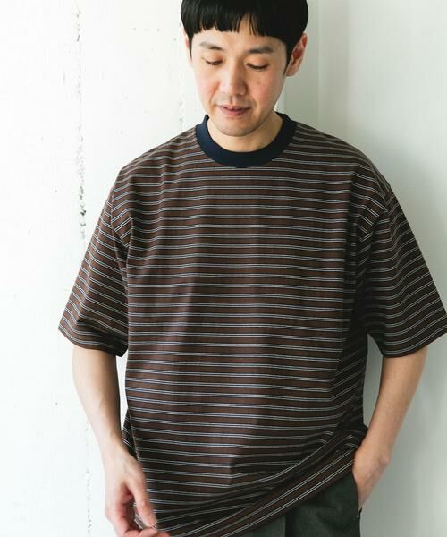 URBAN RESEARCH DOORS / アーバンリサーチ ドアーズ Tシャツ | プレーティングマルチボーダーTシャツ | 詳細6