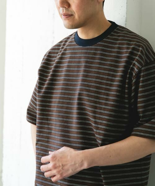 URBAN RESEARCH DOORS / アーバンリサーチ ドアーズ Tシャツ | プレーティングマルチボーダーTシャツ | 詳細7