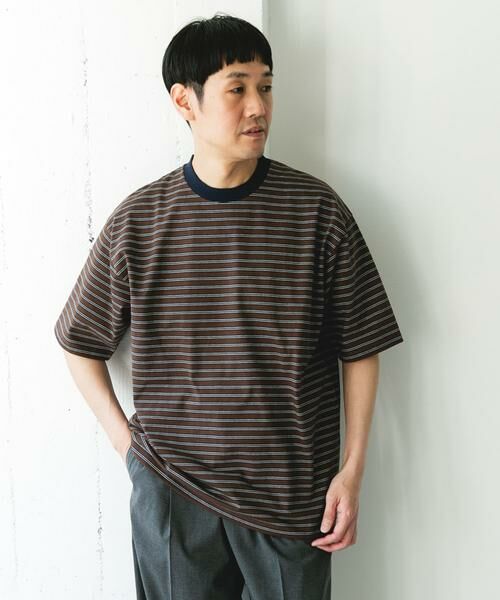 URBAN RESEARCH DOORS / アーバンリサーチ ドアーズ Tシャツ | プレーティングマルチボーダーTシャツ | 詳細8