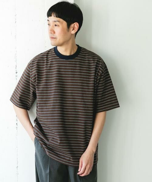 URBAN RESEARCH DOORS / アーバンリサーチ ドアーズ Tシャツ | プレーティングマルチボーダーTシャツ | 詳細9