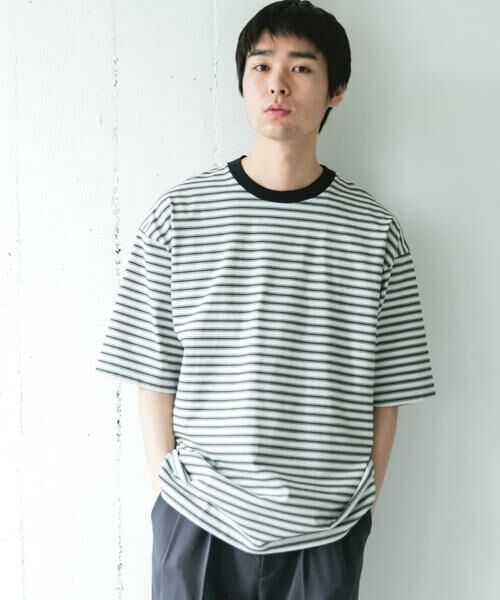 URBAN RESEARCH DOORS / アーバンリサーチ ドアーズ Tシャツ | プレーティングマルチボーダーTシャツ | 詳細25