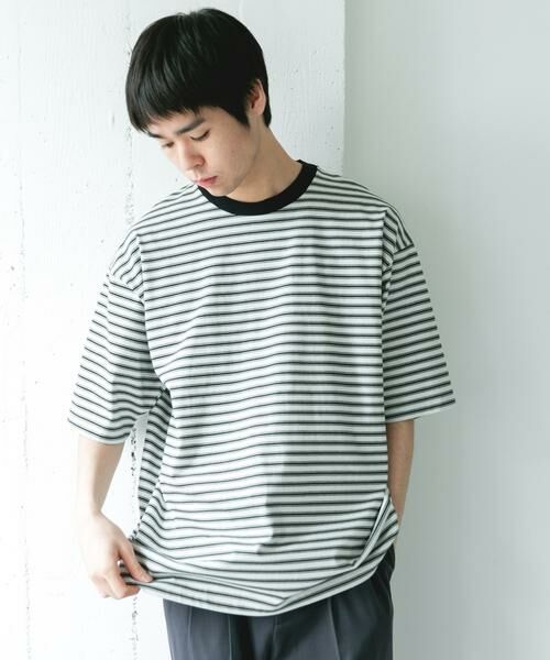 URBAN RESEARCH DOORS / アーバンリサーチ ドアーズ Tシャツ | プレーティングマルチボーダーTシャツ | 詳細26