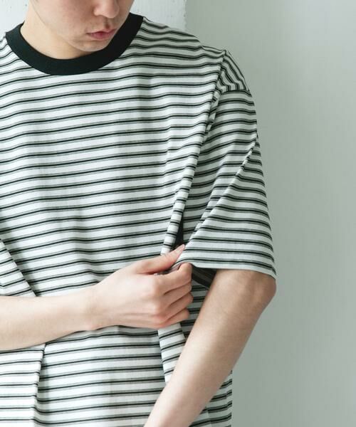 URBAN RESEARCH DOORS / アーバンリサーチ ドアーズ Tシャツ | プレーティングマルチボーダーTシャツ | 詳細27