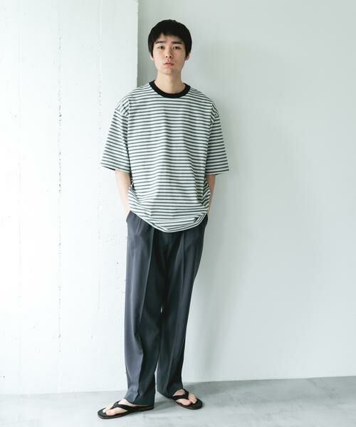 URBAN RESEARCH DOORS / アーバンリサーチ ドアーズ Tシャツ | プレーティングマルチボーダーTシャツ | 詳細28