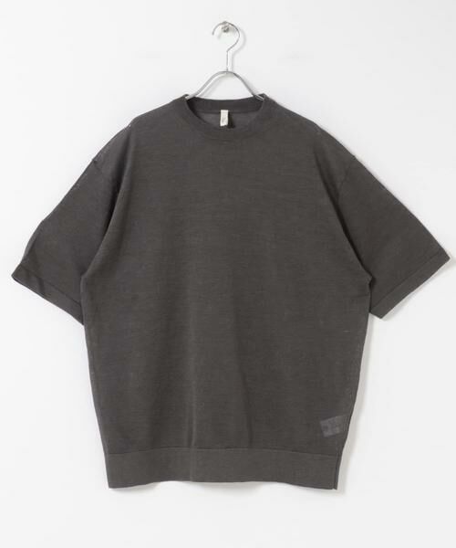URBAN RESEARCH DOORS / アーバンリサーチ ドアーズ ニット・セーター | Ramie High Gauge Crew-Neck Knit | 詳細6