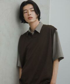 URBAN RESEARCH DOORS / アーバンリサーチ ドアーズ ベスト | Ramie High Gauge KnitVest