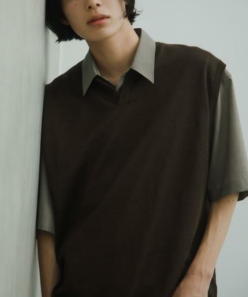 URBAN RESEARCH DOORS / アーバンリサーチ ドアーズ ベスト | Ramie High Gauge KnitVest | 詳細1