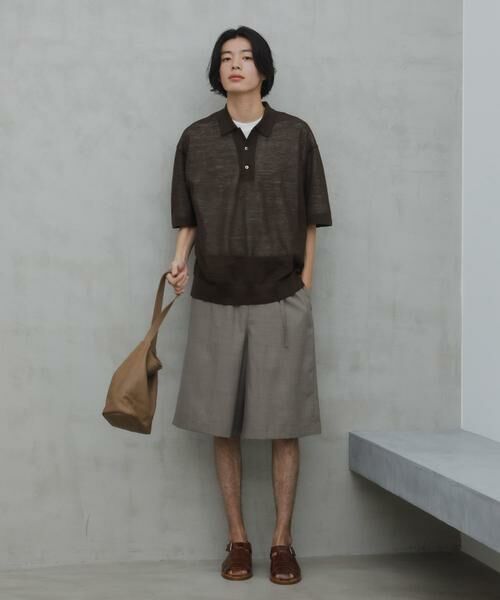URBAN RESEARCH DOORS / アーバンリサーチ ドアーズ ポロシャツ | Ramie High Gauge KnitPolo | 詳細1