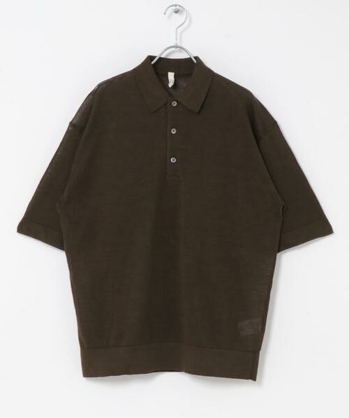URBAN RESEARCH DOORS / アーバンリサーチ ドアーズ ポロシャツ | Ramie High Gauge KnitPolo | 詳細4