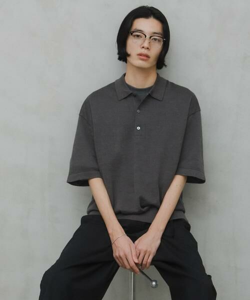 URBAN RESEARCH DOORS / アーバンリサーチ ドアーズ ポロシャツ | Ramie High Gauge KnitPolo | 詳細11