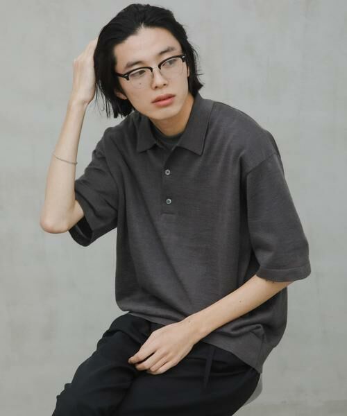 URBAN RESEARCH DOORS / アーバンリサーチ ドアーズ ポロシャツ | Ramie High Gauge KnitPolo | 詳細12