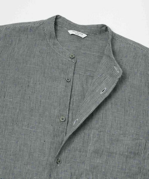 URBAN RESEARCH DOORS / アーバンリサーチ ドアーズ シャツ・ブラウス | シルケットリネン バンドカラーロングスリーブシャツ | 詳細26