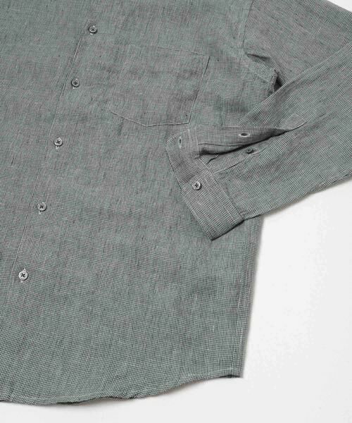 URBAN RESEARCH DOORS / アーバンリサーチ ドアーズ シャツ・ブラウス | シルケットリネン バンドカラーロングスリーブシャツ | 詳細27