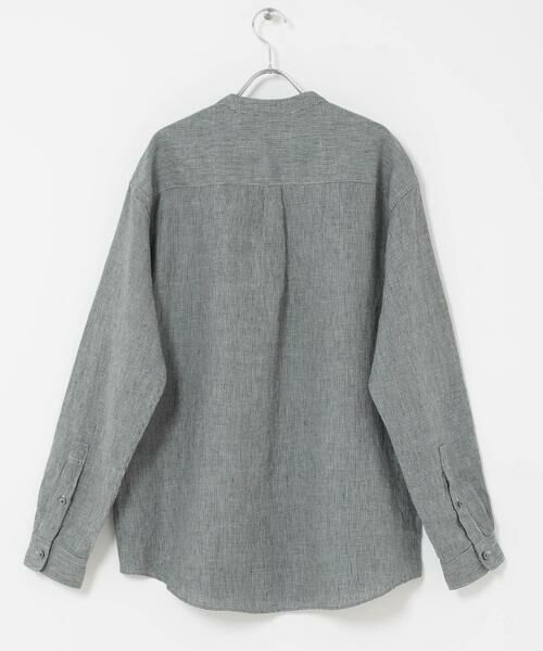 URBAN RESEARCH DOORS / アーバンリサーチ ドアーズ シャツ・ブラウス | シルケットリネン バンドカラーロングスリーブシャツ | 詳細28
