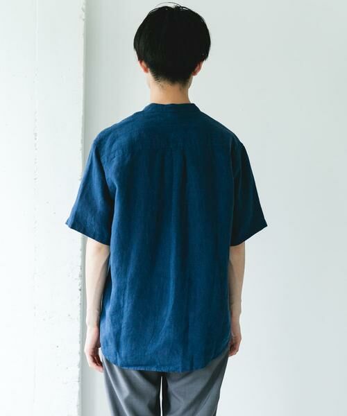 URBAN RESEARCH DOORS / アーバンリサーチ ドアーズ シャツ・ブラウス | シルケットリネン バンドカラーショートスリーブシャツ | 詳細19