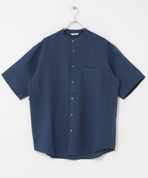 URBAN RESEARCH DOORS / アーバンリサーチ ドアーズ シャツ・ブラウス | シルケットリネン バンドカラーショートスリーブシャツ | 詳細20