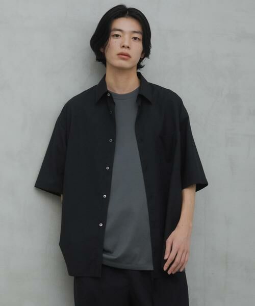 URBAN RESEARCH DOORS / アーバンリサーチ ドアーズ シャツ・ブラウス | T/W Tropical Regular SHIRTS（ブラック）