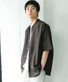 URBAN RESEARCH DOORS / アーバンリサーチ ドアーズ シャツ・ブラウス | セオアルファバンドカラーショートスリーブシャツ