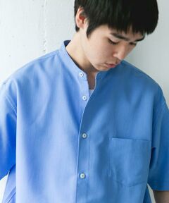 URBAN RESEARCH DOORS / アーバンリサーチ ドアーズ シャツ・ブラウス | セオアルファバンドカラーショートスリーブシャツ