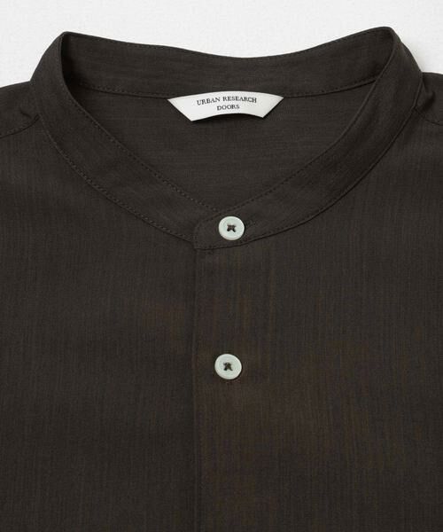 URBAN RESEARCH DOORS / アーバンリサーチ ドアーズ シャツ・ブラウス | セオアルファバンドカラーショートスリーブシャツ | 詳細11