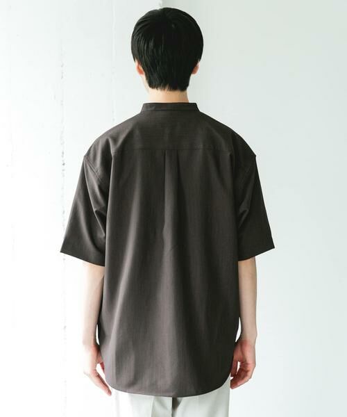 URBAN RESEARCH DOORS / アーバンリサーチ ドアーズ シャツ・ブラウス | セオアルファバンドカラーショートスリーブシャツ | 詳細9