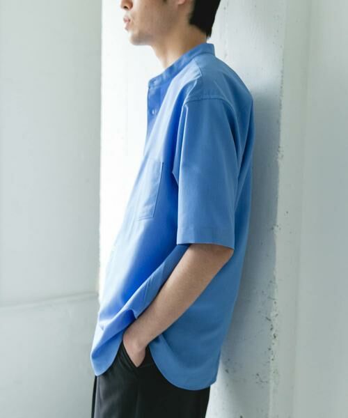URBAN RESEARCH DOORS / アーバンリサーチ ドアーズ シャツ・ブラウス | セオアルファバンドカラーショートスリーブシャツ | 詳細14