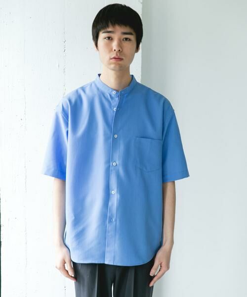 URBAN RESEARCH DOORS / アーバンリサーチ ドアーズ シャツ・ブラウス | セオアルファバンドカラーショートスリーブシャツ | 詳細19