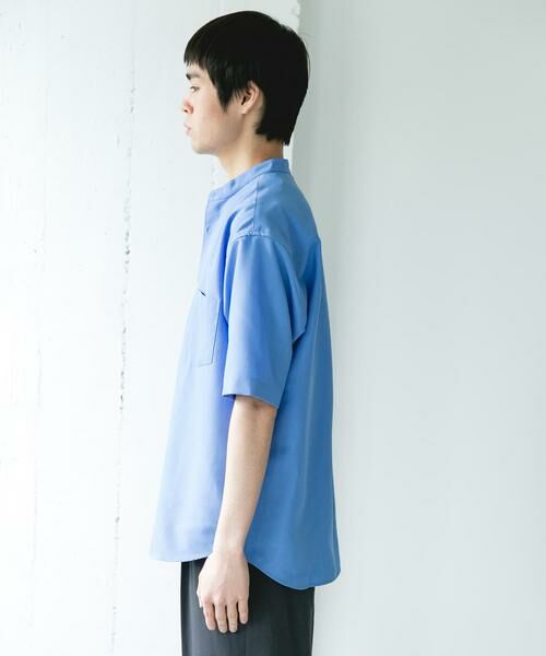 URBAN RESEARCH DOORS / アーバンリサーチ ドアーズ シャツ・ブラウス | セオアルファバンドカラーショートスリーブシャツ | 詳細20