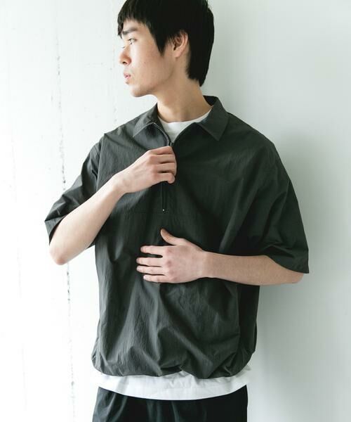 URBAN RESEARCH DOORS / アーバンリサーチ ドアーズ シャツ・ブラウス | フルダルナイロンハーフジップアクティブプルオーバー | 詳細3