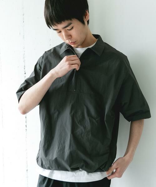 URBAN RESEARCH DOORS / アーバンリサーチ ドアーズ シャツ・ブラウス | フルダルナイロンハーフジップアクティブプルオーバー | 詳細4