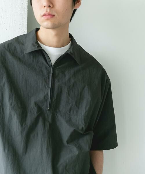 URBAN RESEARCH DOORS / アーバンリサーチ ドアーズ シャツ・ブラウス | フルダルナイロンハーフジップアクティブプルオーバー | 詳細5