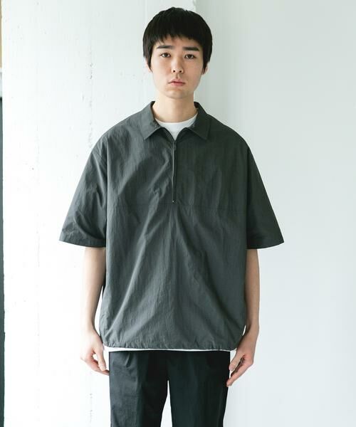 URBAN RESEARCH DOORS / アーバンリサーチ ドアーズ シャツ・ブラウス | フルダルナイロンハーフジップアクティブプルオーバー | 詳細8