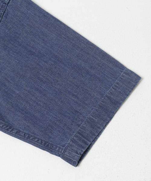 URBAN RESEARCH DOORS / アーバンリサーチ ドアーズ シャツ・ブラウス | リネンブレンド デニムバンドショートスリーブシャツ | 詳細2