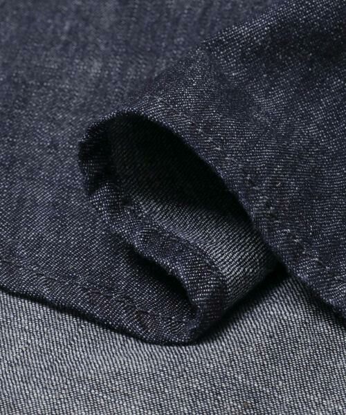 URBAN RESEARCH DOORS / アーバンリサーチ ドアーズ シャツ・ブラウス | リネンブレンド デニムバンドショートスリーブシャツ | 詳細7
