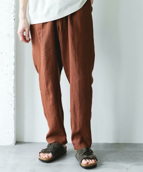 URBAN RESEARCH DOORS / アーバンリサーチ ドアーズ その他パンツ | シルケットリネン イージートラウザー | 詳細1