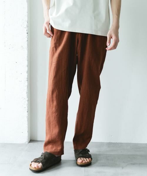 URBAN RESEARCH DOORS / アーバンリサーチ ドアーズ その他パンツ | シルケットリネン イージートラウザー | 詳細3
