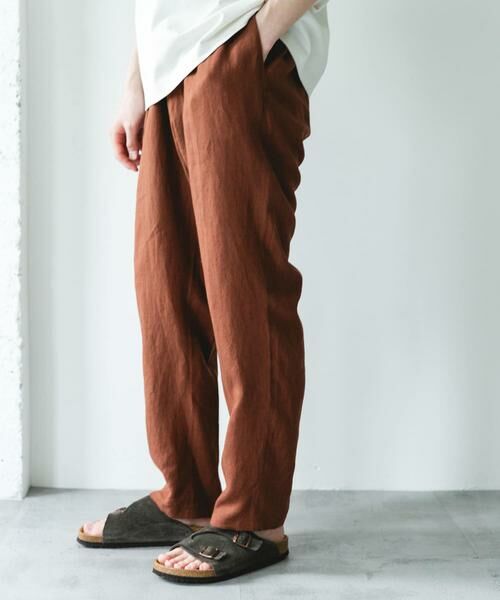 URBAN RESEARCH DOORS / アーバンリサーチ ドアーズ その他パンツ | シルケットリネン イージートラウザー | 詳細4