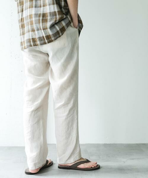 URBAN RESEARCH DOORS / アーバンリサーチ ドアーズ その他パンツ | シルケットリネン イージートラウザー | 詳細9