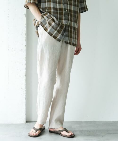URBAN RESEARCH DOORS / アーバンリサーチ ドアーズ その他パンツ | シルケットリネン イージートラウザー | 詳細10