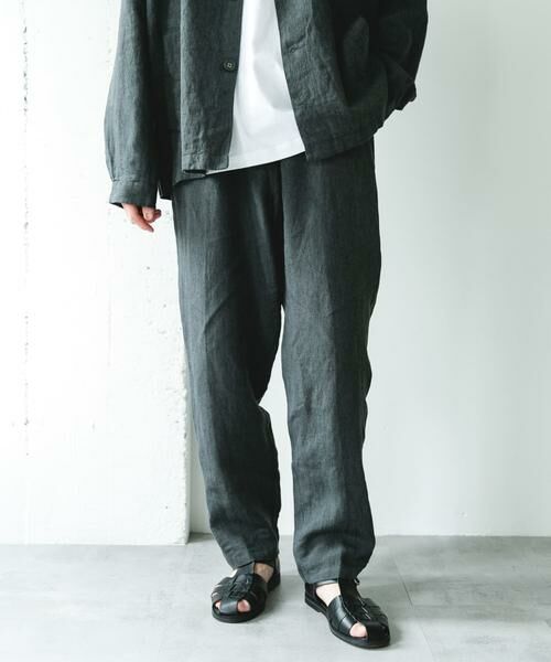 URBAN RESEARCH DOORS / アーバンリサーチ ドアーズ その他パンツ | シルケットリネン イージートラウザー | 詳細17