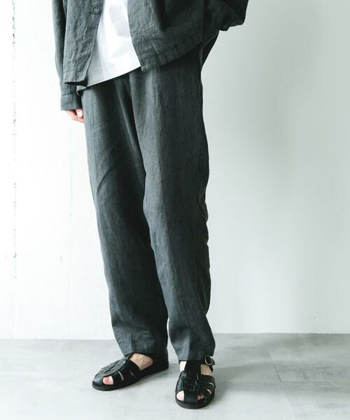 URBAN RESEARCH DOORS / アーバンリサーチ ドアーズ その他パンツ | シルケットリネン イージートラウザー | 詳細19