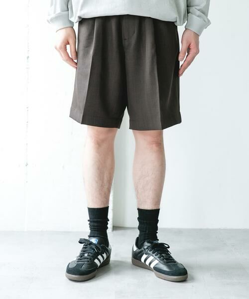 URBAN RESEARCH DOORS / アーバンリサーチ ドアーズ パンツ | セオアルファドレスショーツ | 詳細7