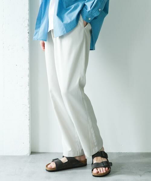 URBAN RESEARCH DOORS / アーバンリサーチ ドアーズ その他パンツ | リネンライクイージートラウザー | 詳細24