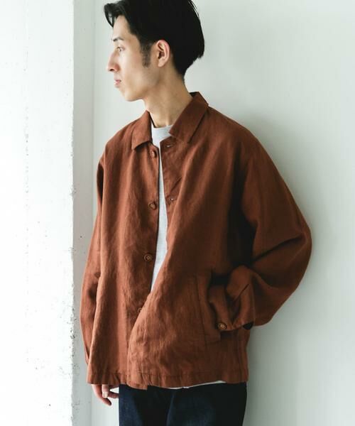 URBAN RESEARCH DOORS / アーバンリサーチ ドアーズ その他アウター | シルケットリネン シャツジャケット | 詳細2