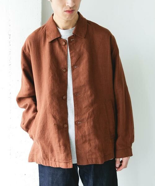 URBAN RESEARCH DOORS / アーバンリサーチ ドアーズ その他アウター | シルケットリネン シャツジャケット | 詳細3